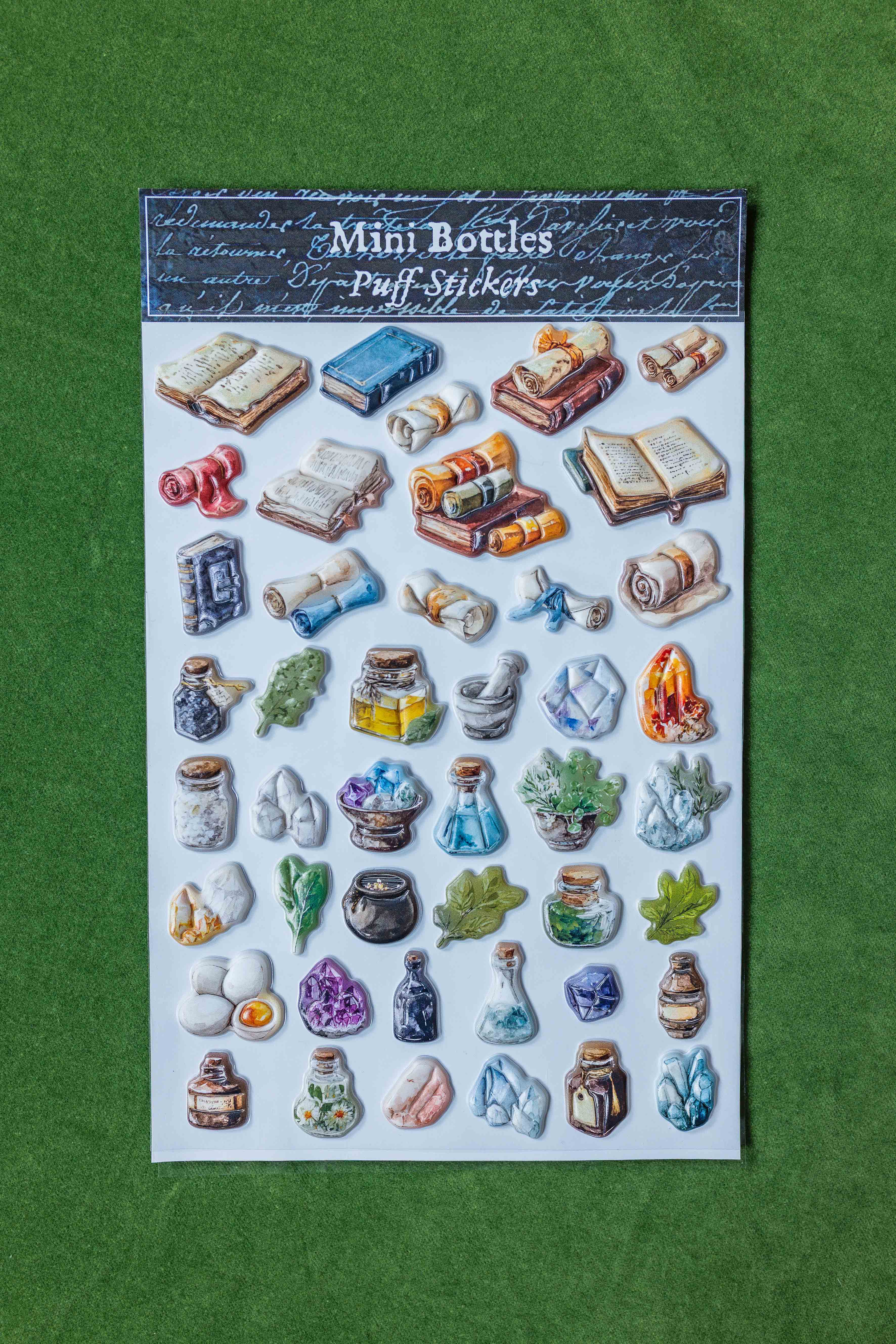 Mini Bottles Puff Stickers