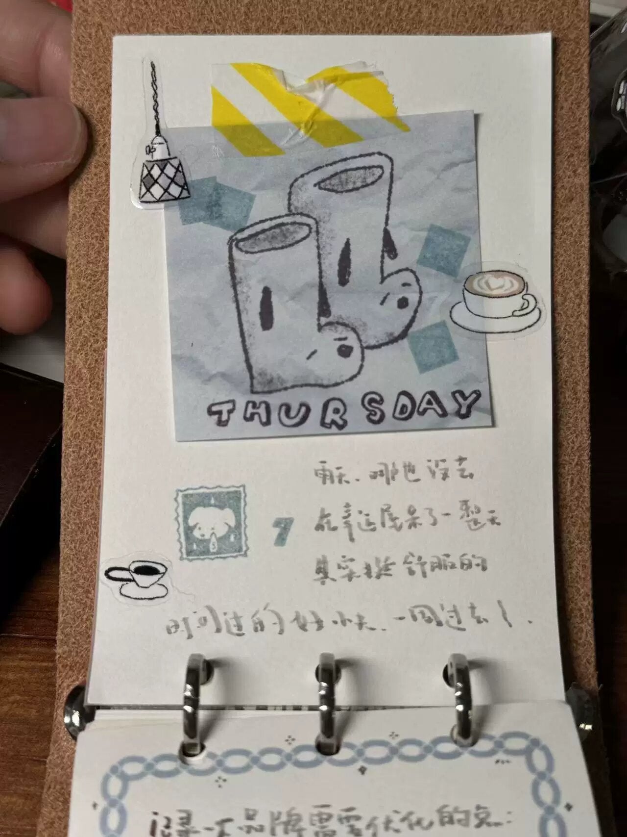 Mini Acrylic Letter Stamps - used to stamp a journal page heading