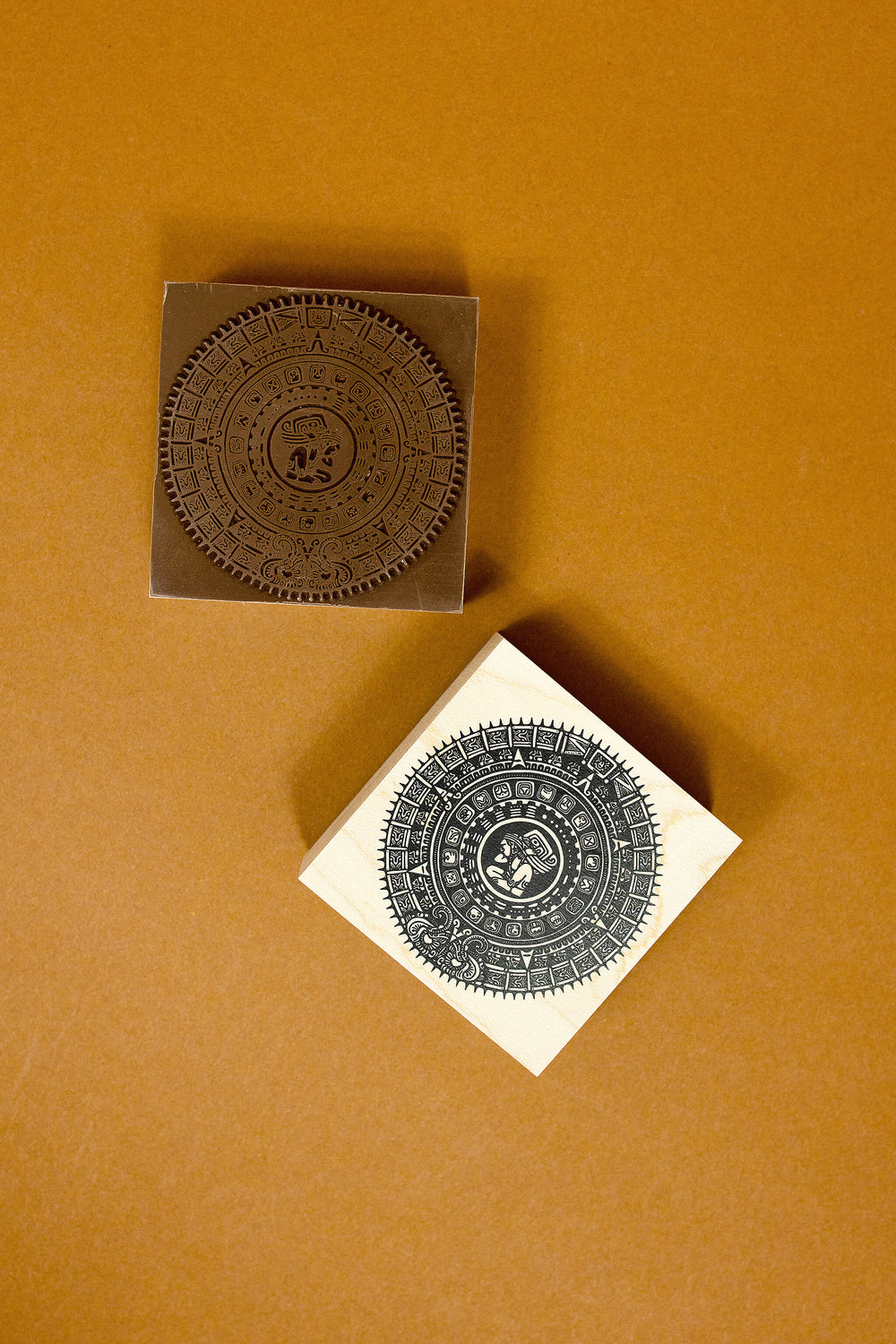 Mayan Calendar Wooden Stamp