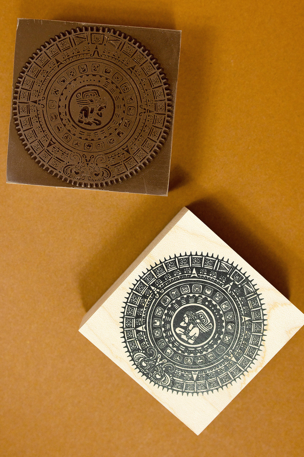 Mayan Calendar Wooden Stamp