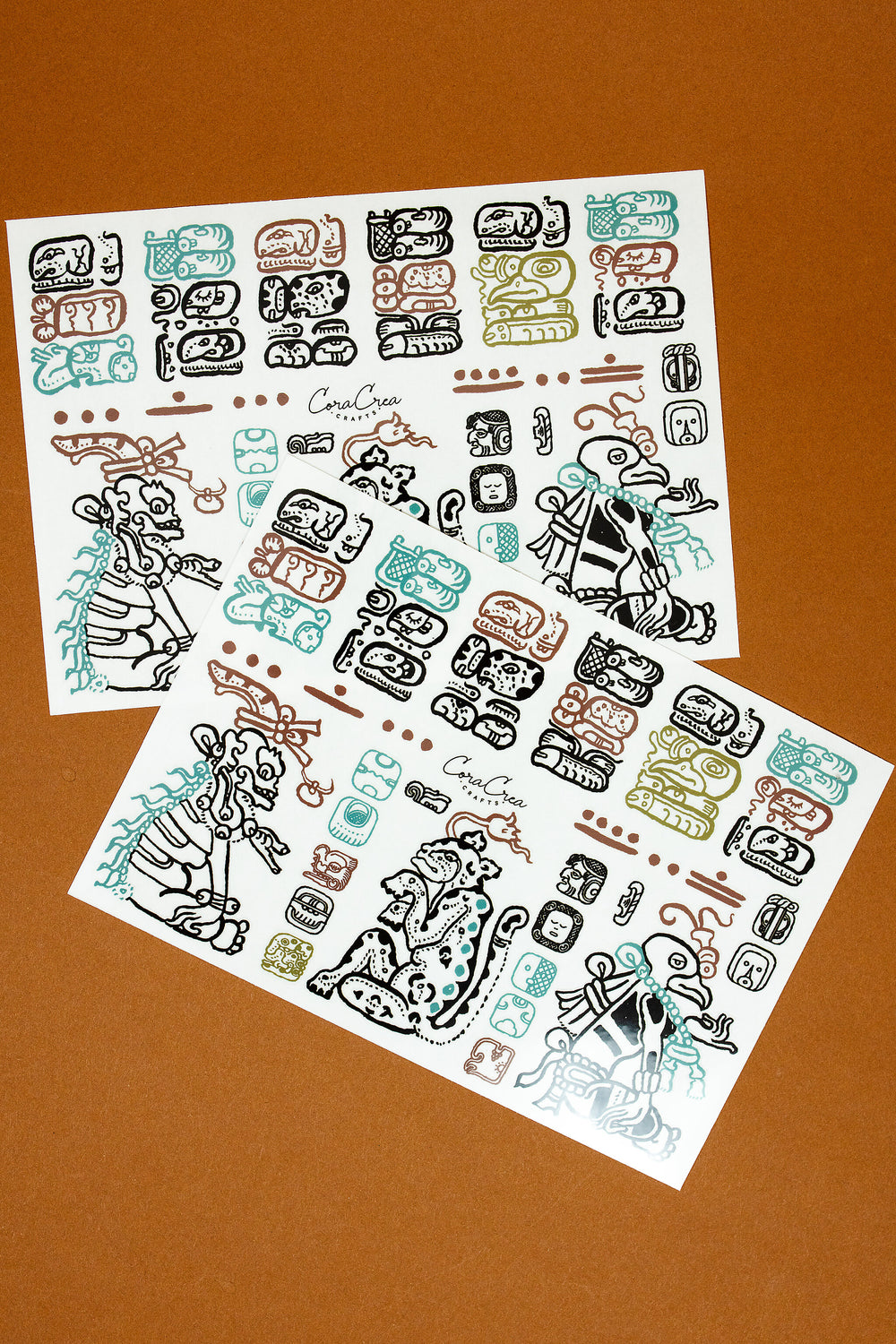 Mayan Writings Transfer Stickers