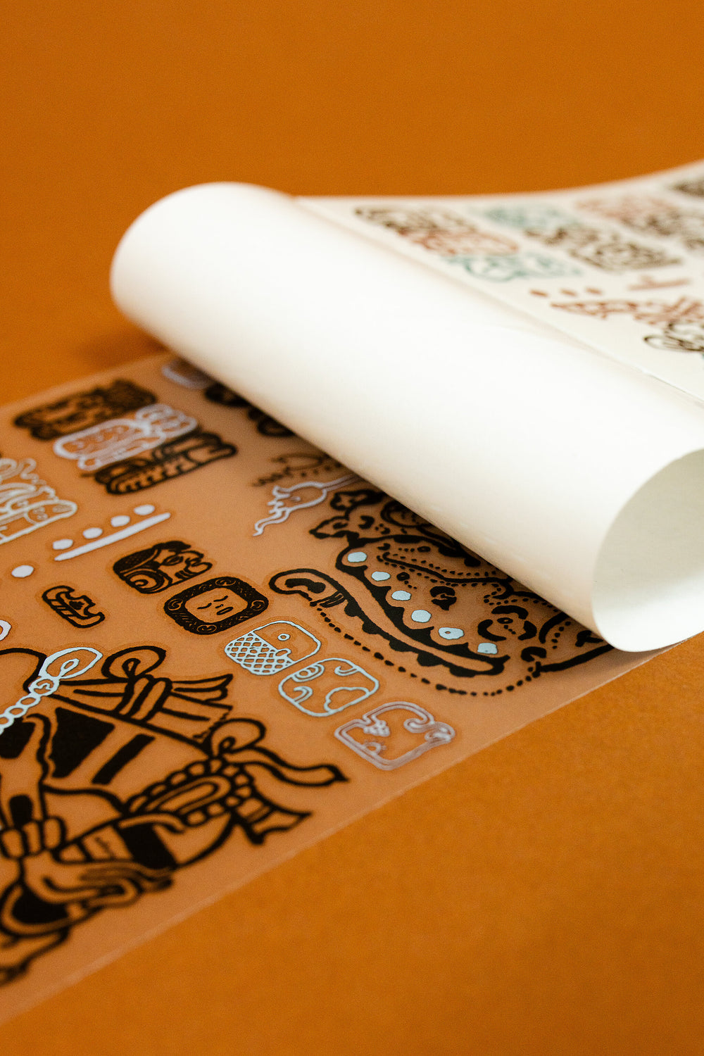 Mayan Writings Transfer Stickers