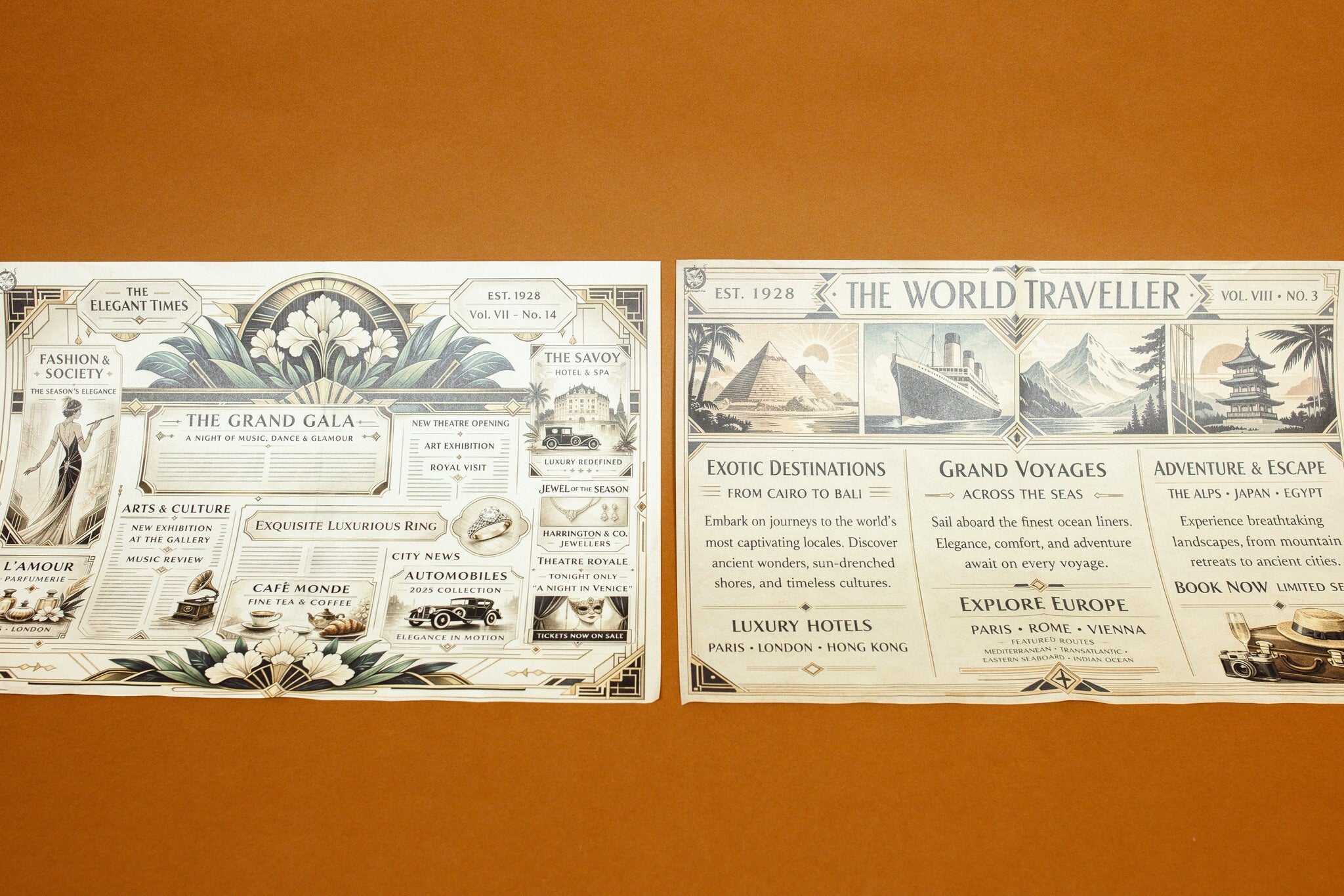 Art Deco Newspapers