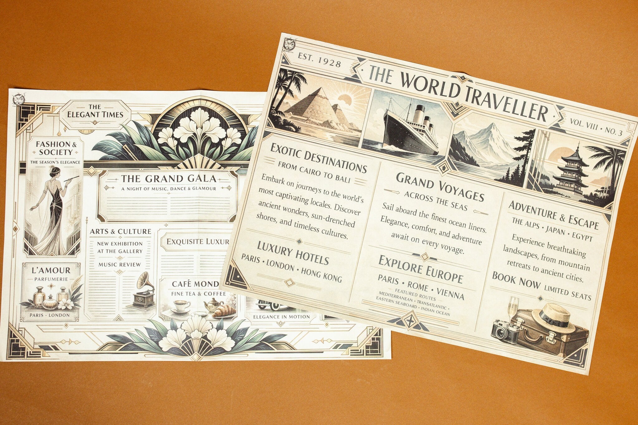 Art Deco Newspapers