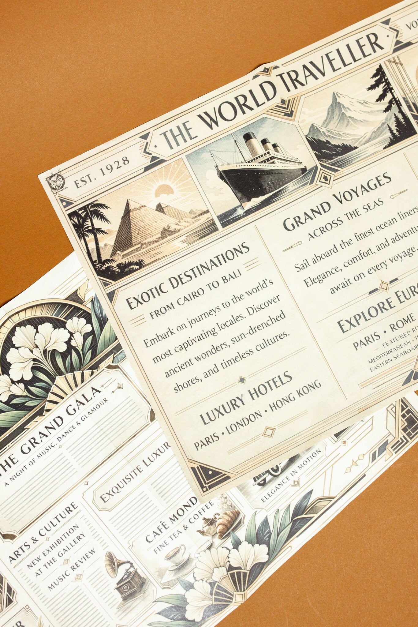 Art Deco Newspapers