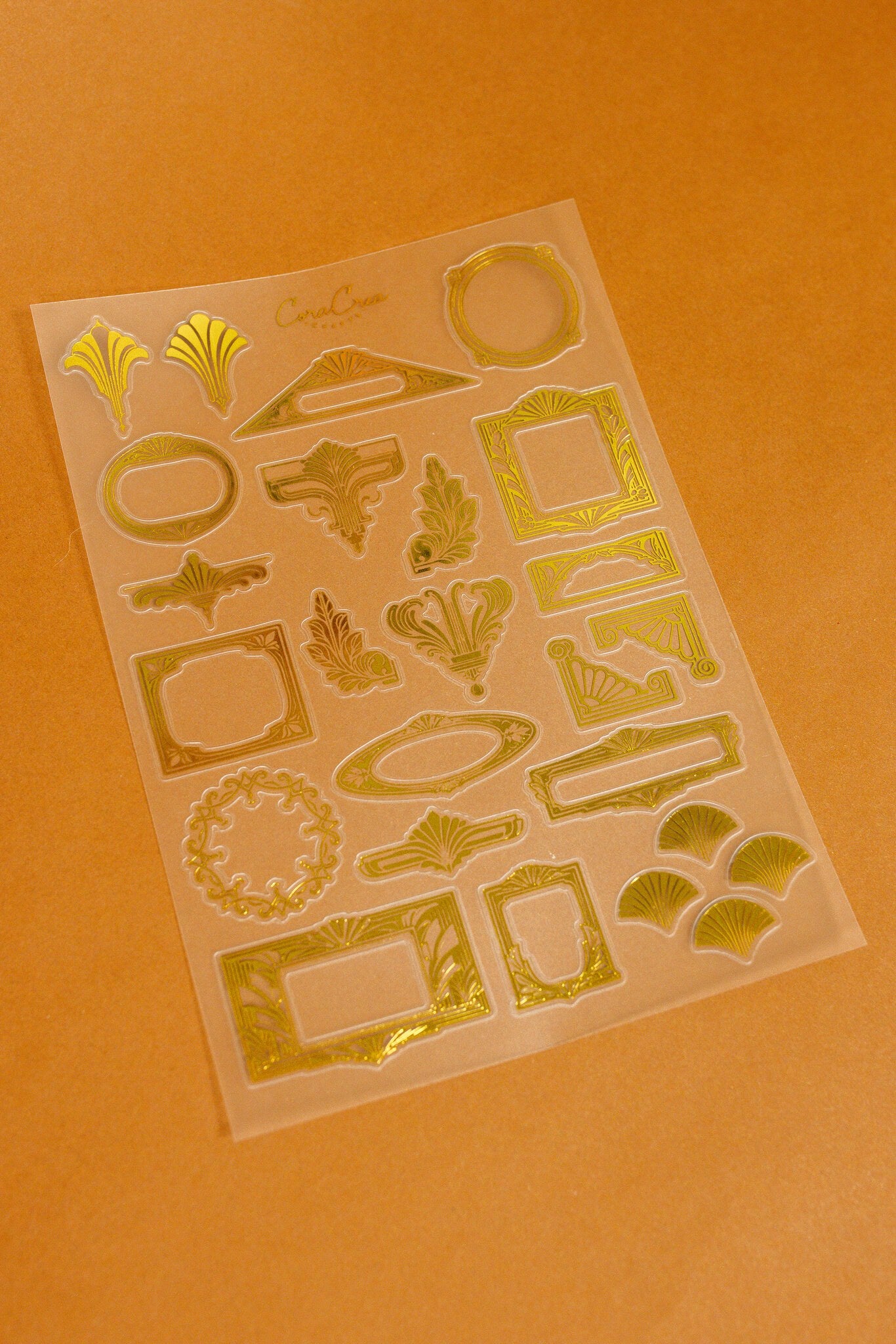 Art Deco Gold Sticker Sheet