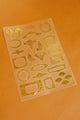 Art Deco Gold Sticker Sheet