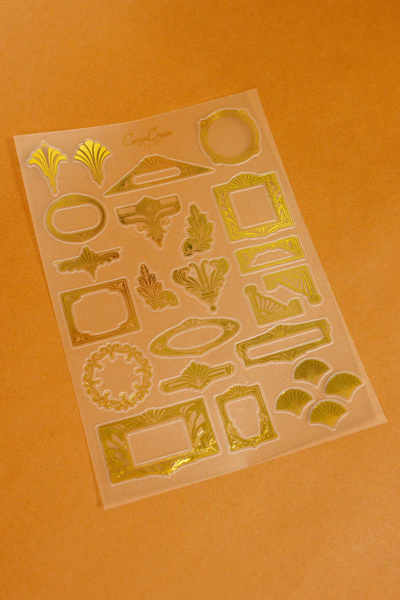 Art Deco Gold Sticker Sheet