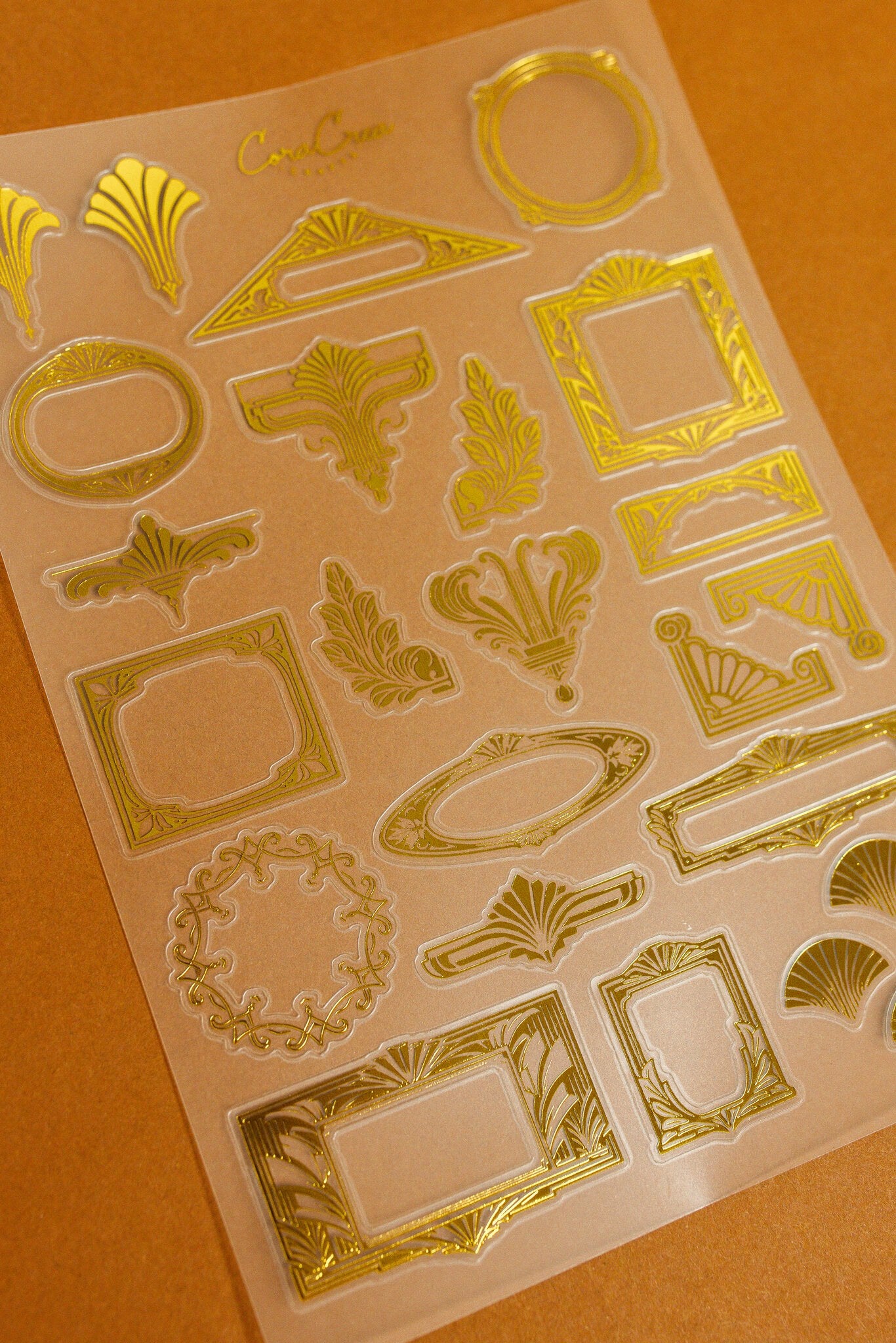 Art Deco Gold Sticker Sheet
