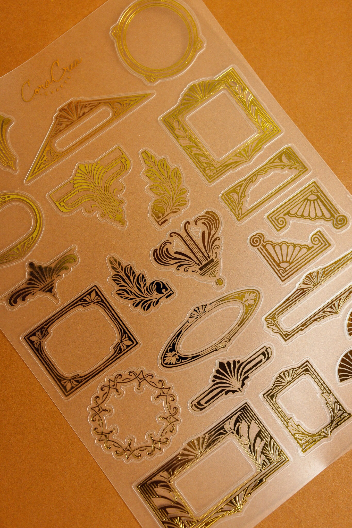 Art Deco Gold Sticker Sheet