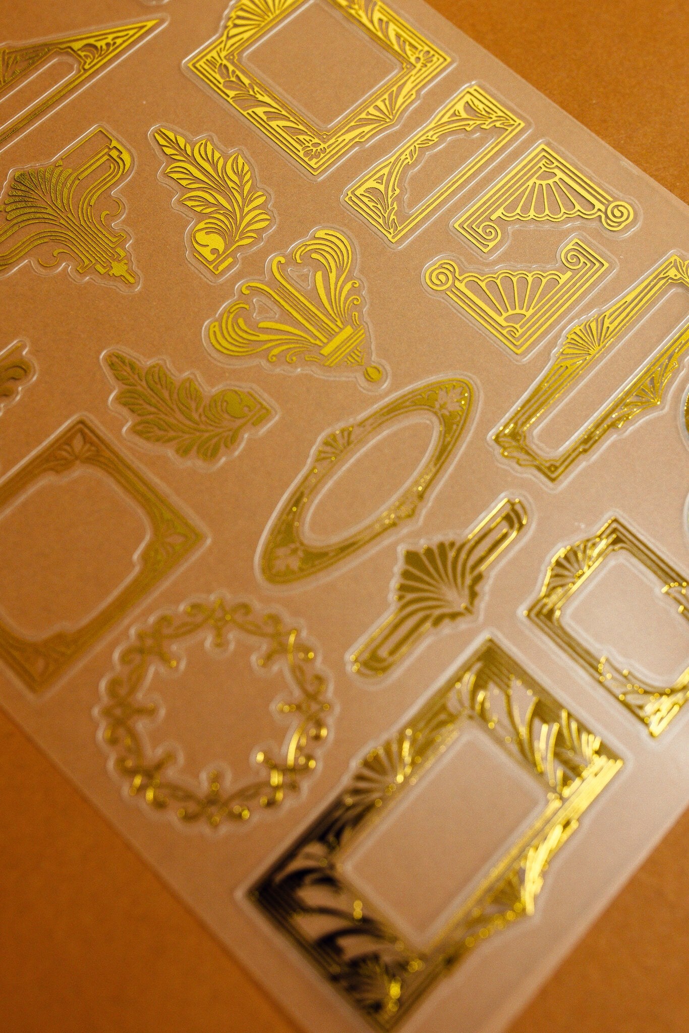 Art Deco Gold Sticker Sheet