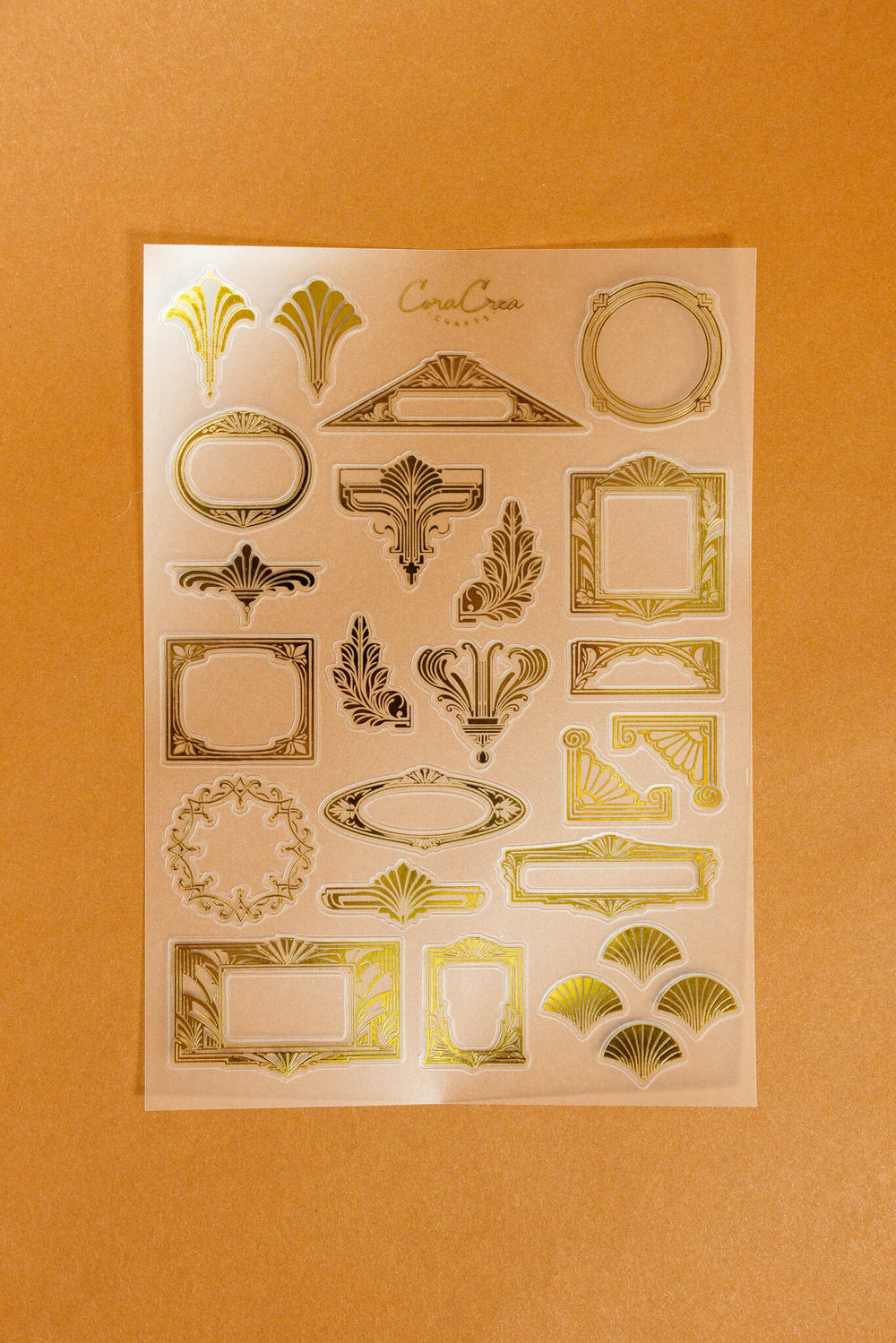 Art Deco Gold Sticker Sheet