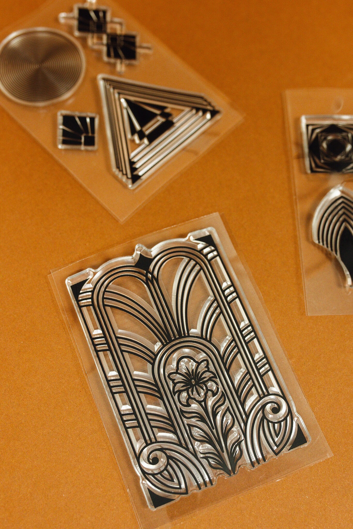 Art Deco Clear Stamp Set