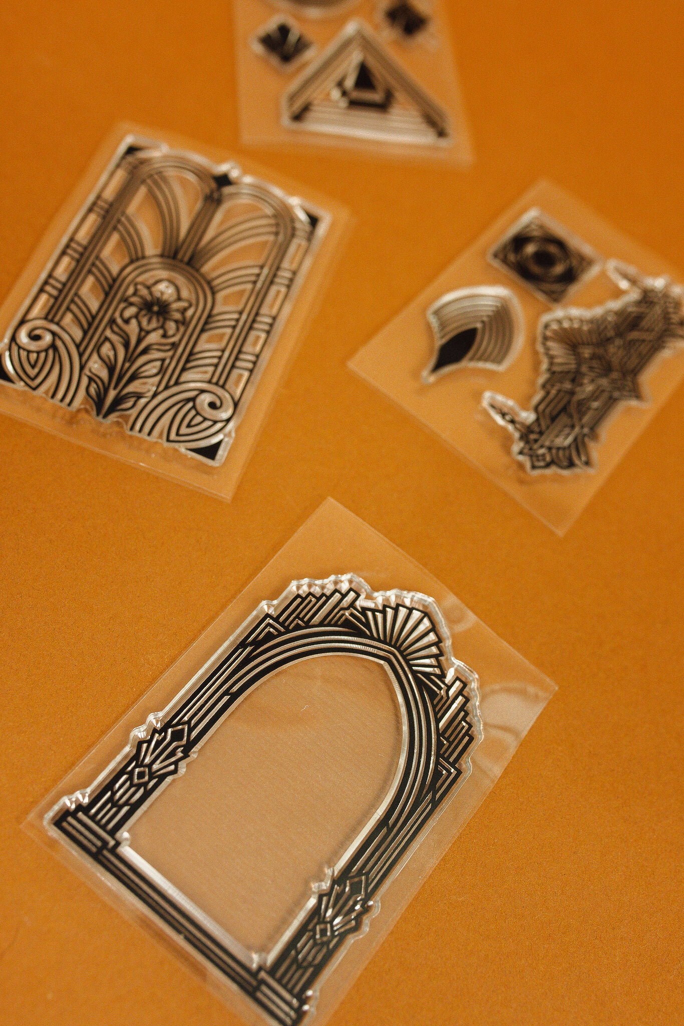 Art Deco Clear Stamp Set