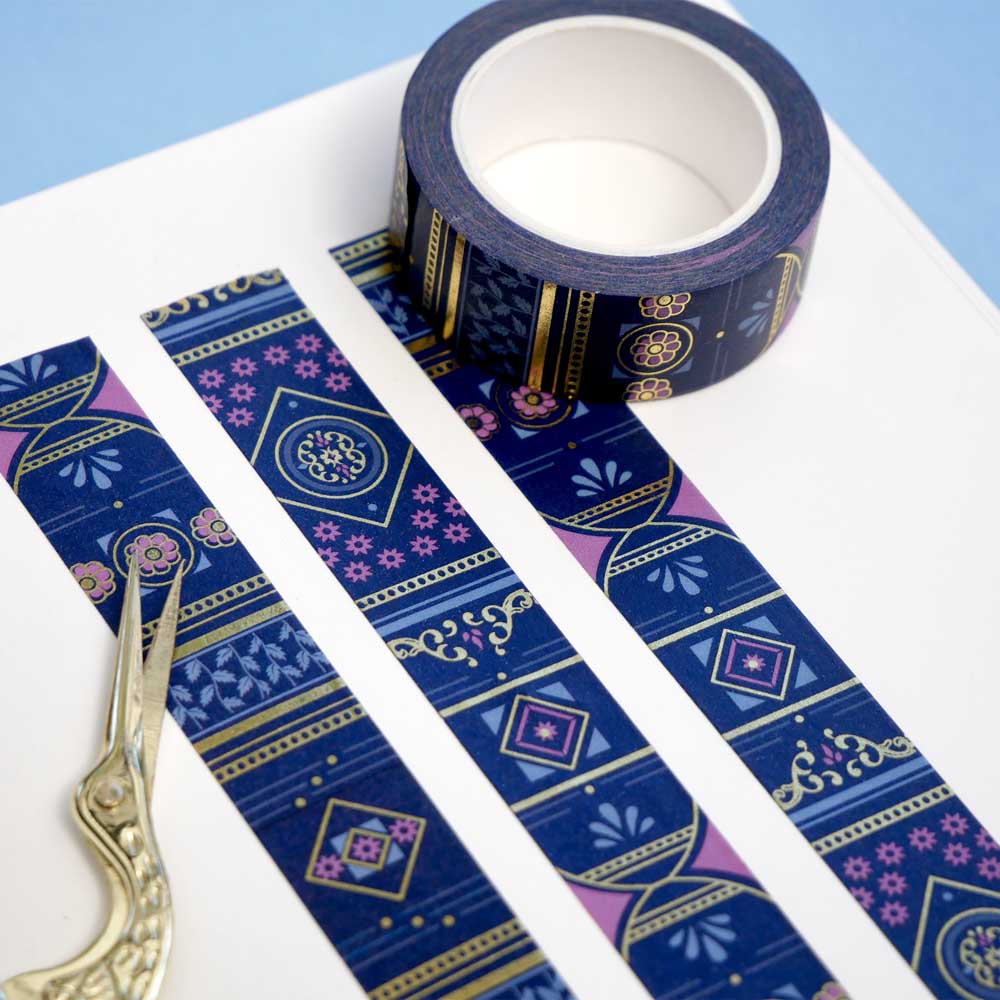 Aurum Washi Tape - Royal Blue - Pre-order - 2