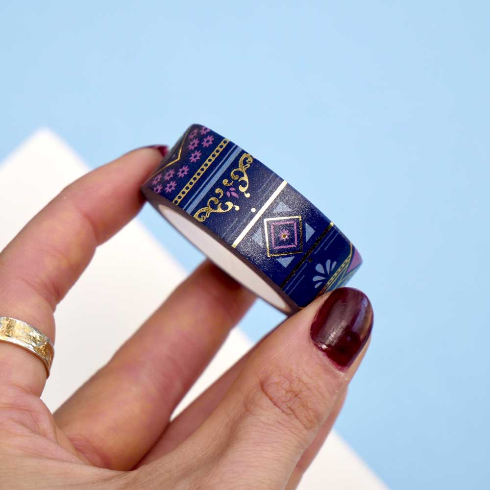 Aurum Washi Tape - Royal Blue - Pre-order - 4