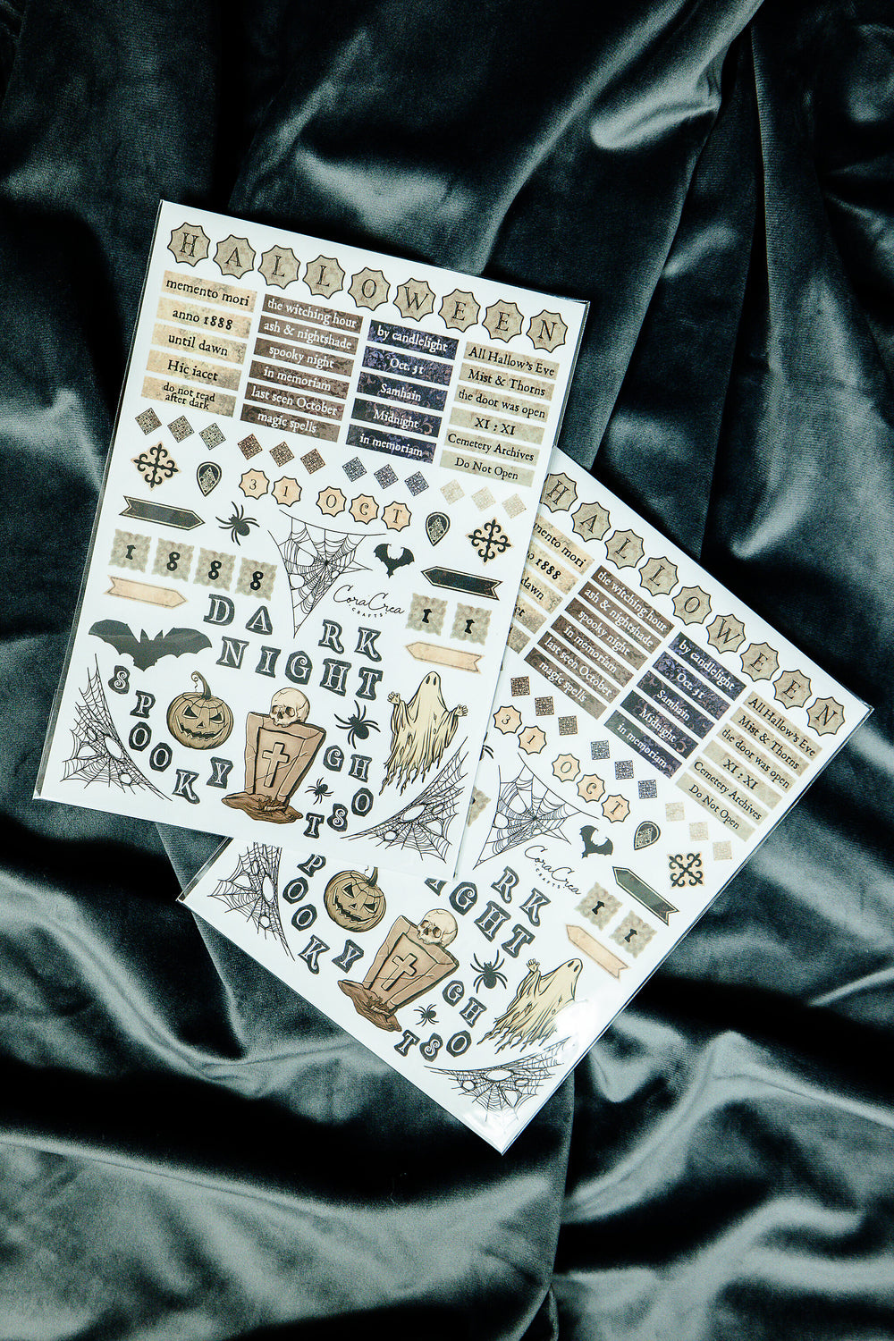 Halloween Letters Sticker Sheet