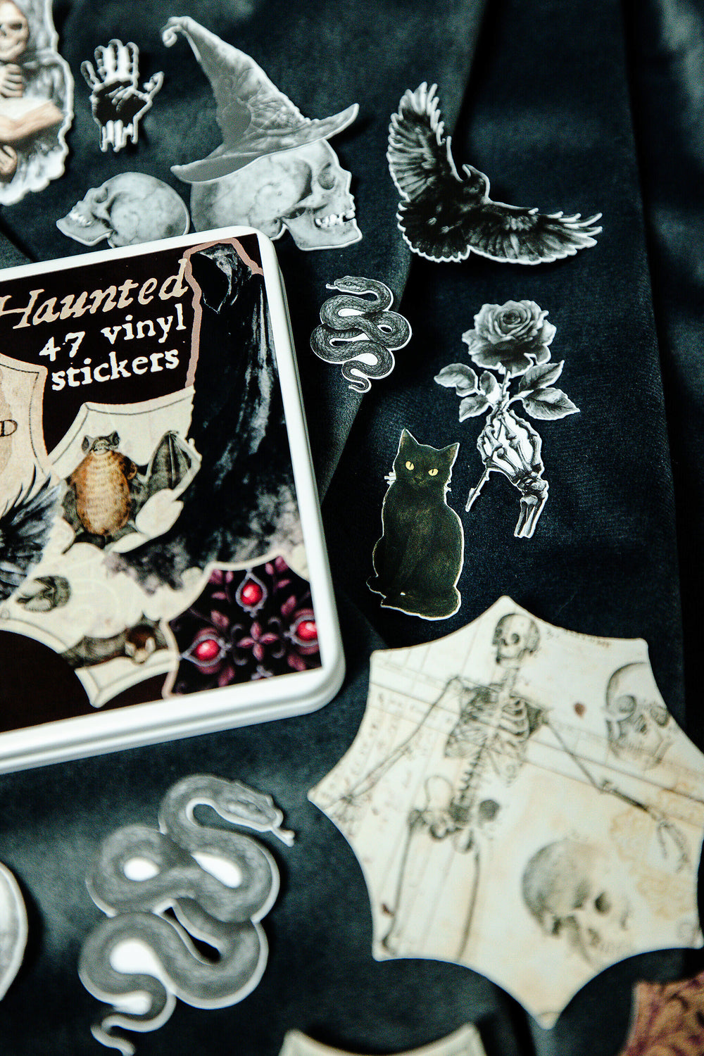 Haunted Sticker Tin Box - 123