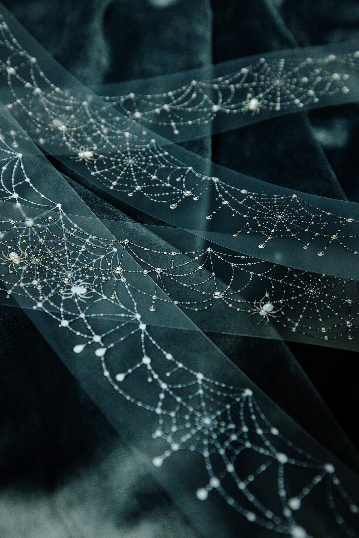 Jeweled Spiderweb Transparent Tape - 134