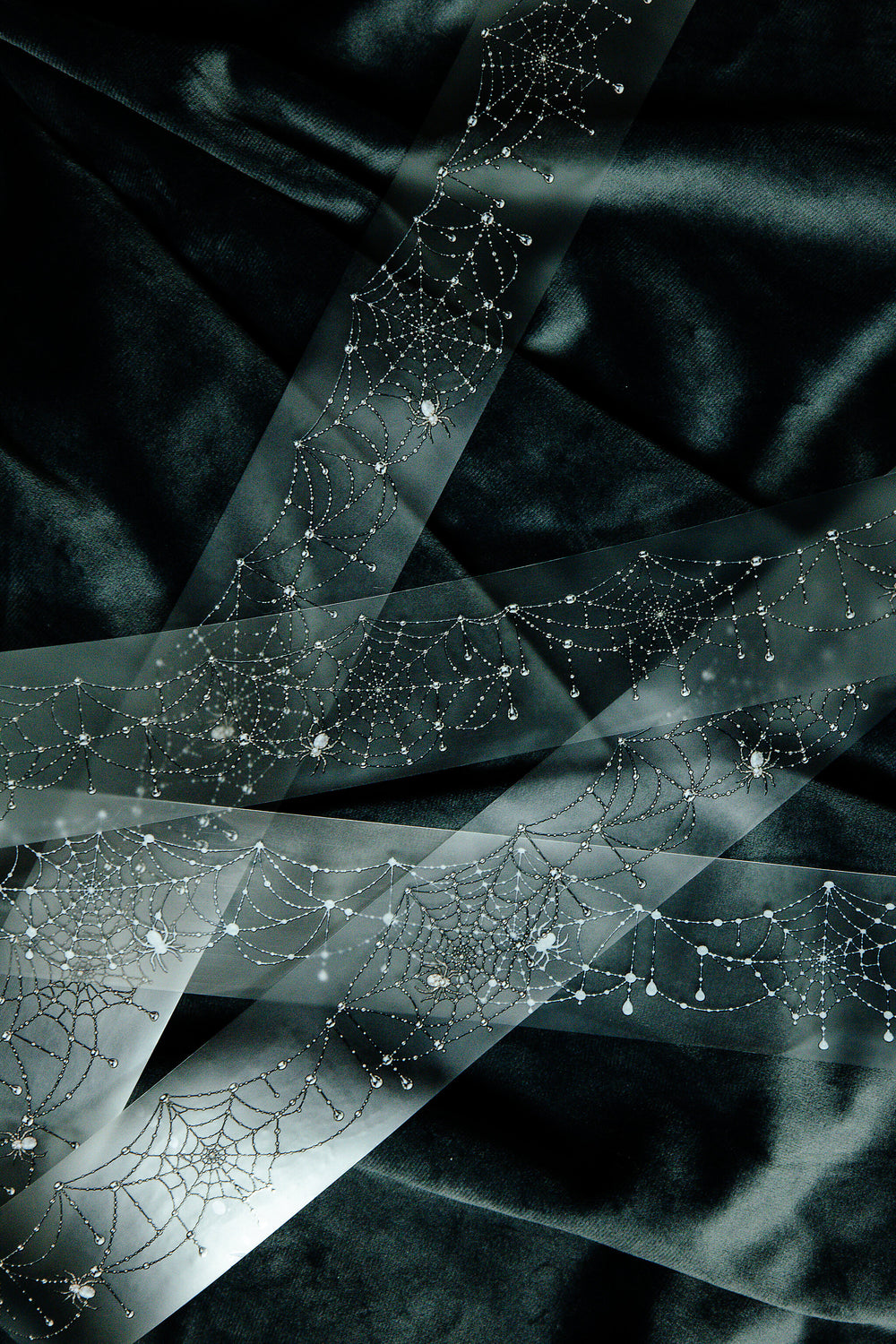 Jeweled Spiderweb Transparent Tape