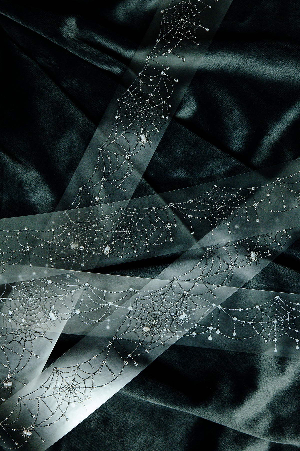 Jeweled Spiderweb Transparent Tape