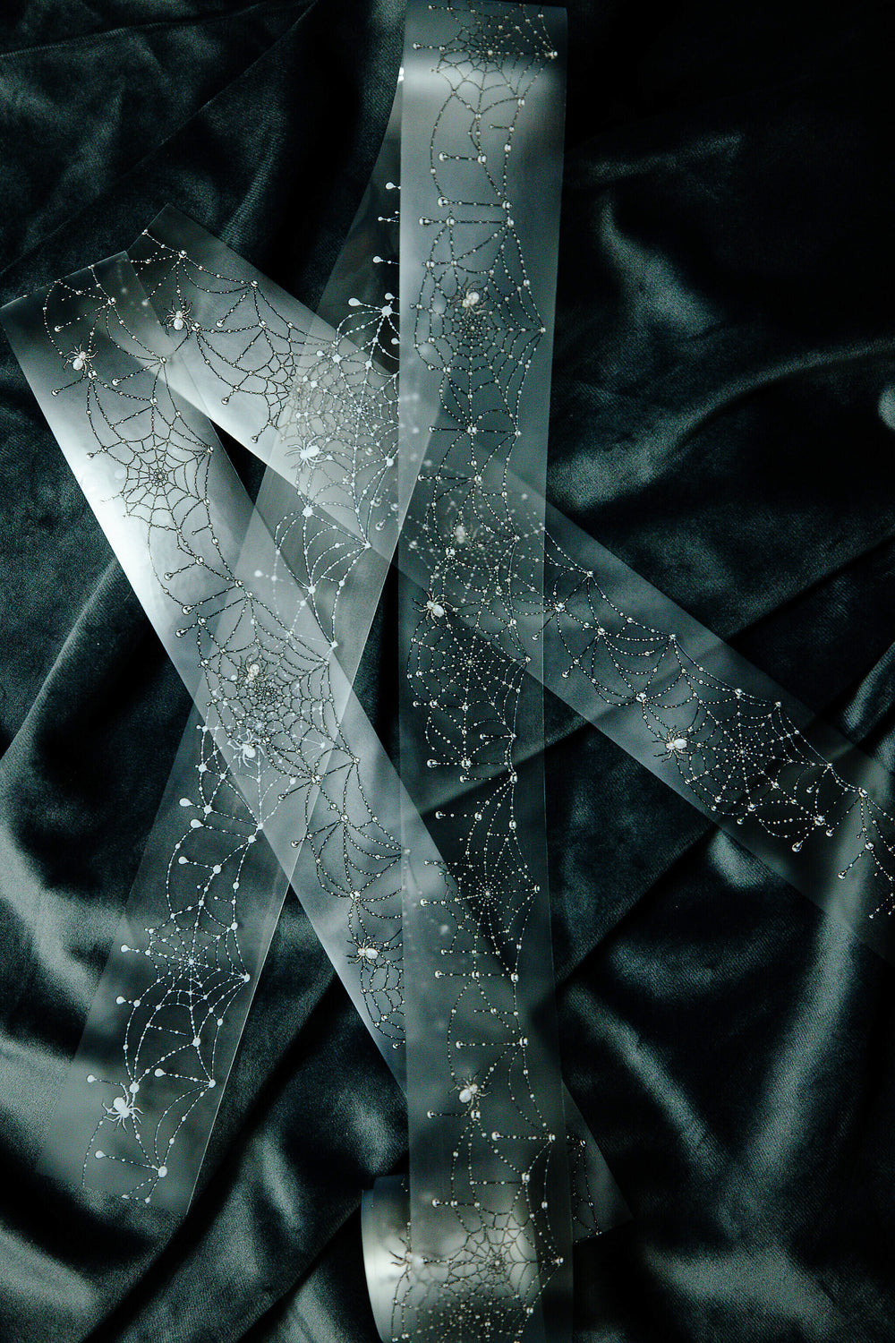 Jeweled Spiderweb Transparent Tape - 137