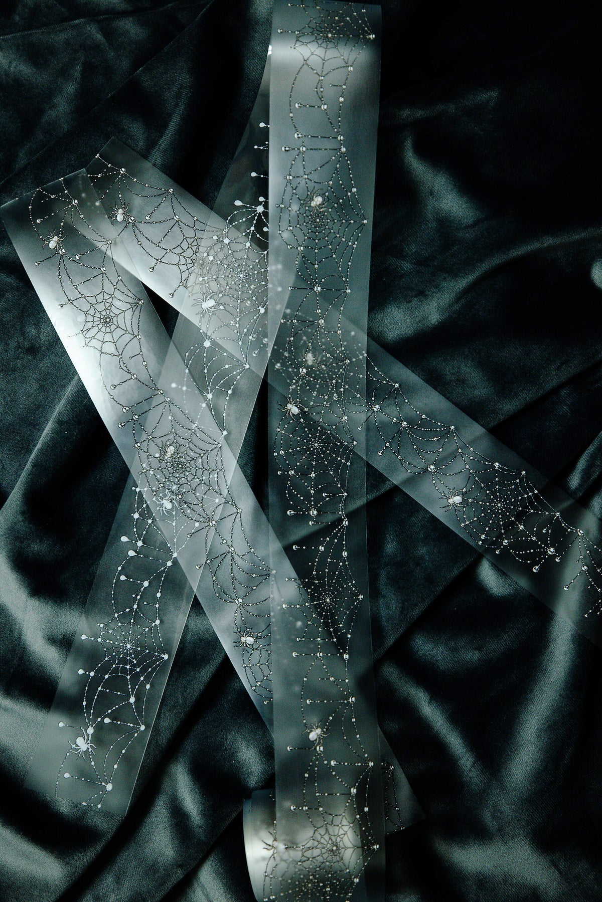 Jeweled Spiderweb Transparent Tape - 137