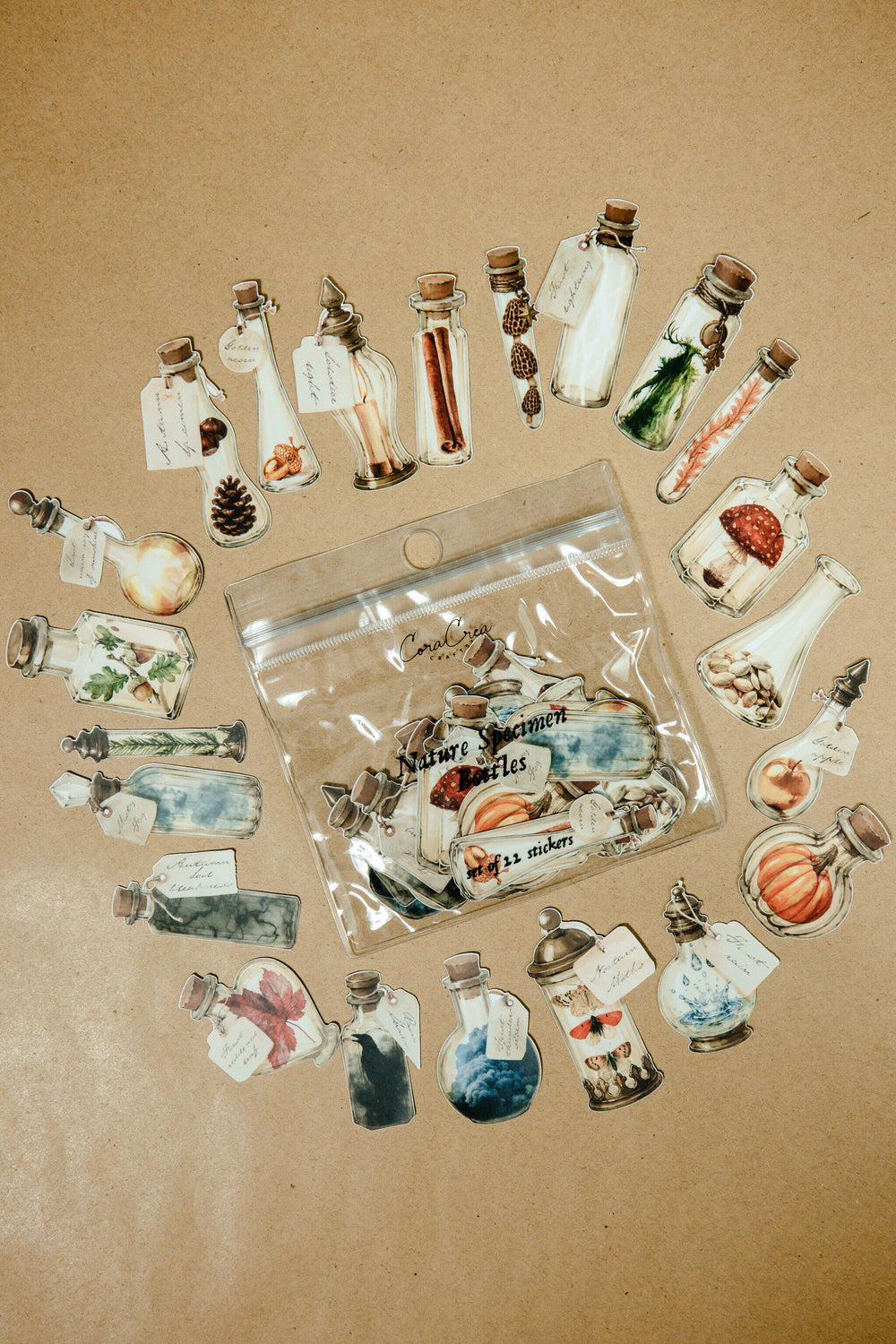 Nature Specimen Bottles Sticker Pack - 176