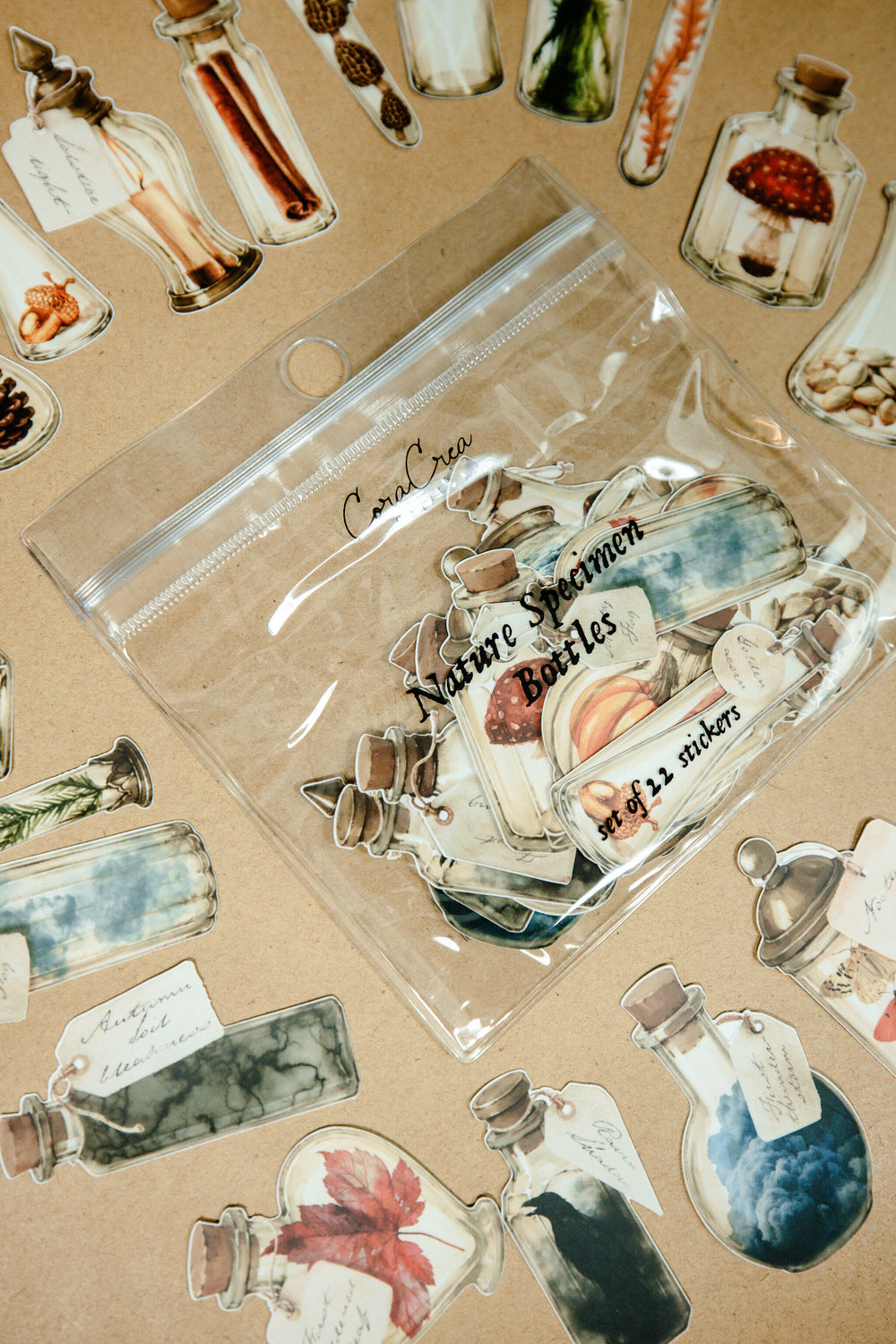Nature Specimen Bottles Sticker Pack - 178