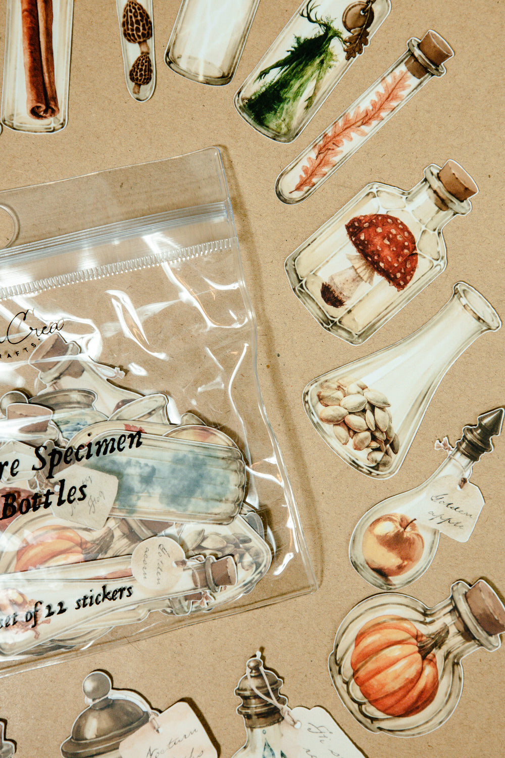 Nature Specimen Bottles Sticker Pack - 179