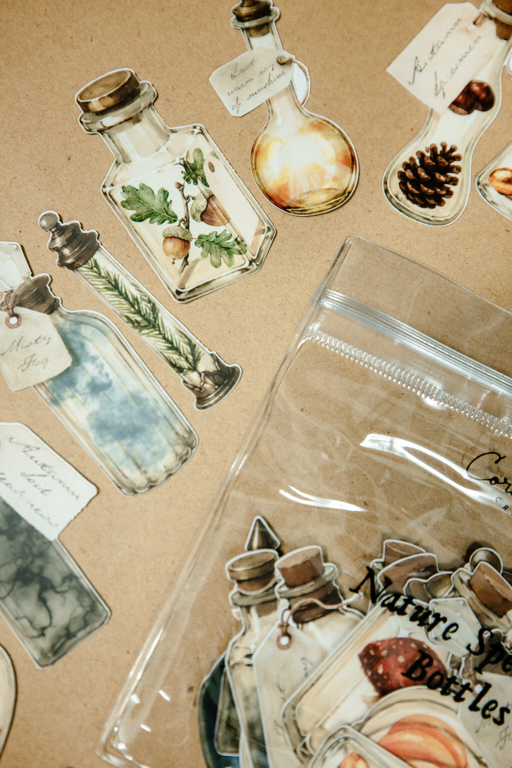 Nature Specimen Bottles Sticker Pack - 180
