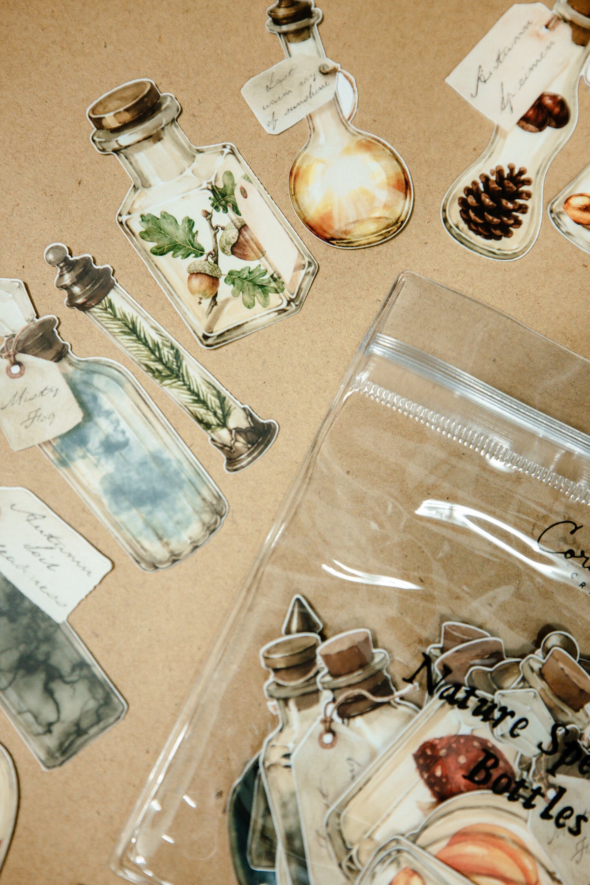 Nature Specimen Bottles Sticker Pack - 180