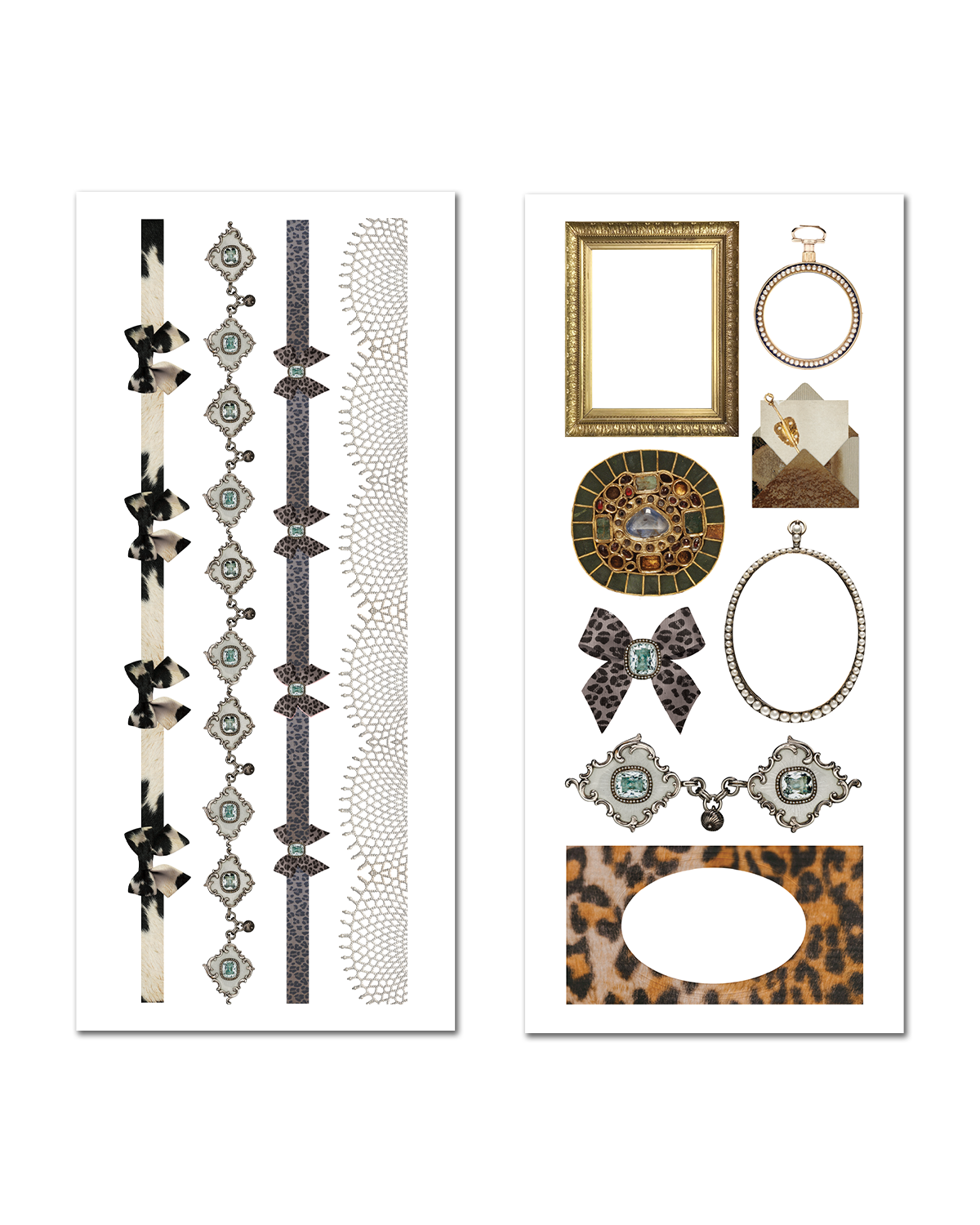 Wild Glam - Ephemera Sticker Sheet Set