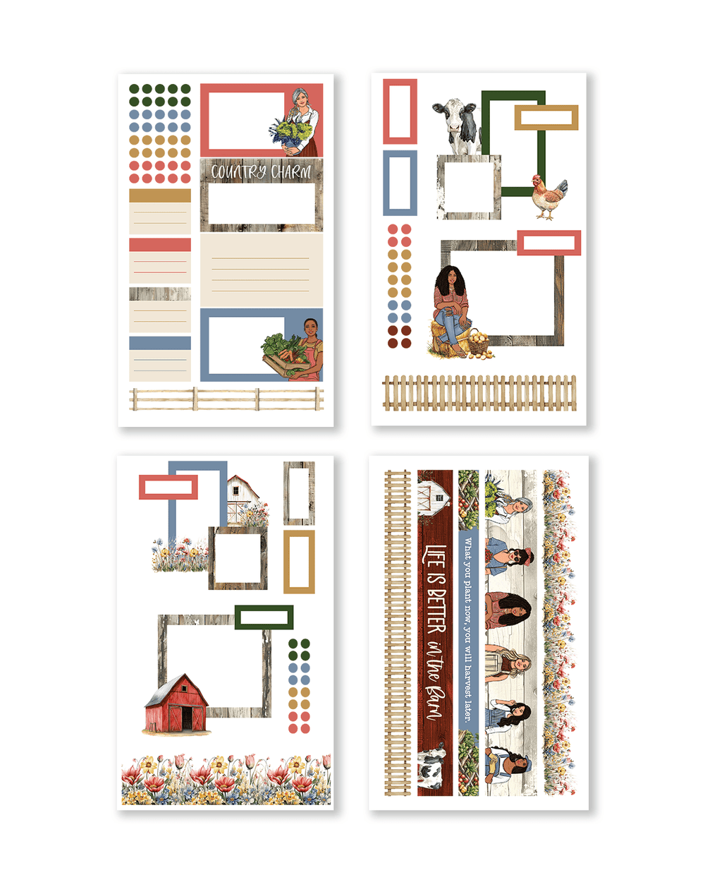 Country Charm Sticker Book
