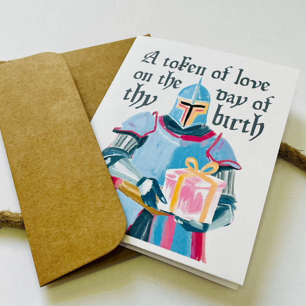 Medieval A Token of Love Birthday Card