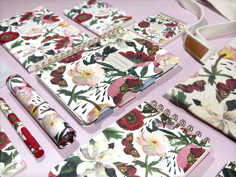 Pocket Art Journal  - Peonies
