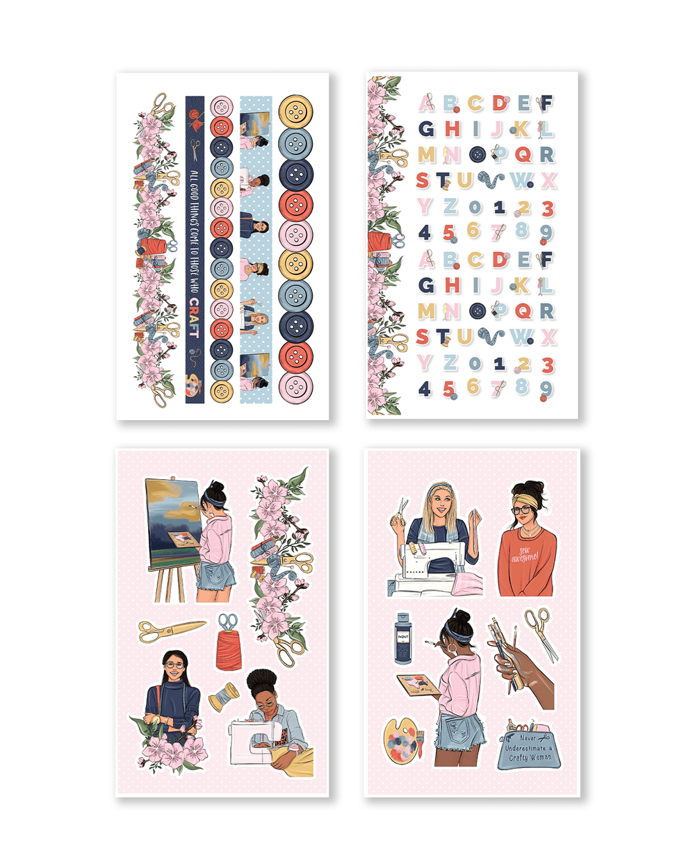 Let's Get Crafty Sticker Book