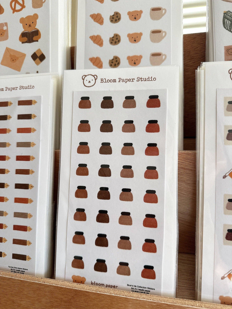 Bear's Ink Collection Stickers