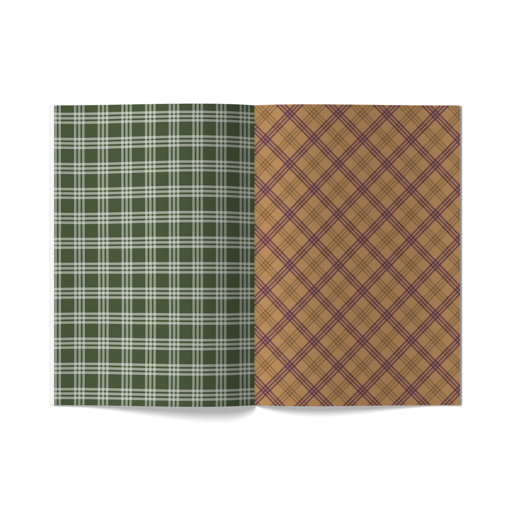 The Autumn Plaids • Scrapbooking Paper Booklet