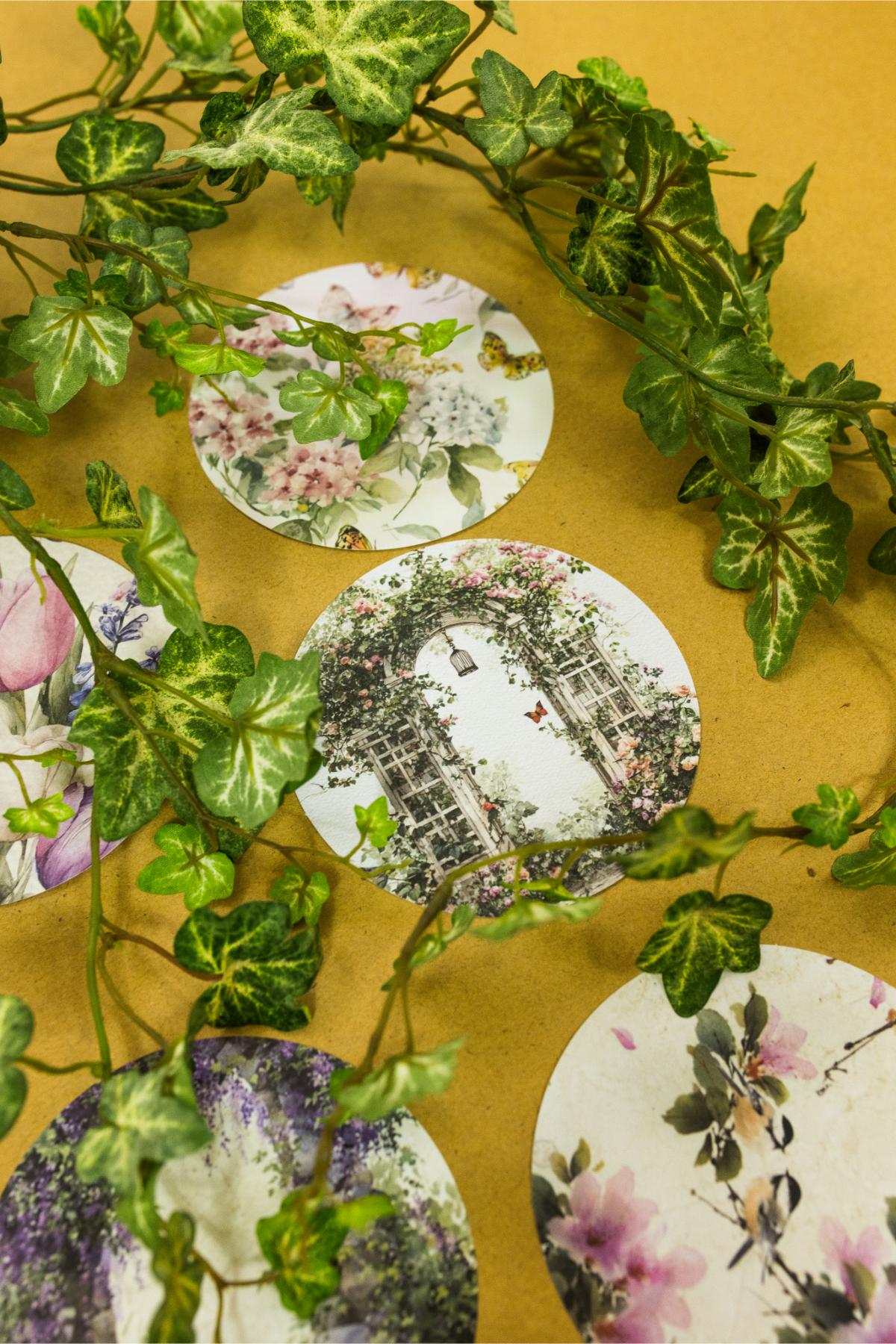 Botanical Garden Round Paper Set