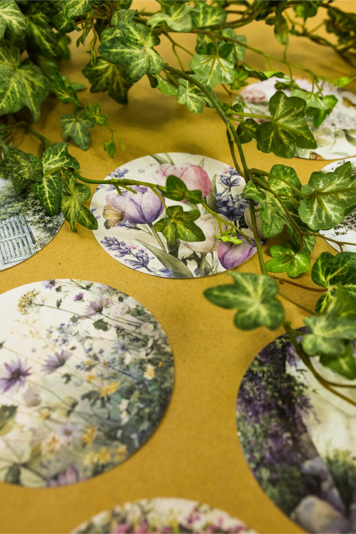Botanical Garden Round Paper Set