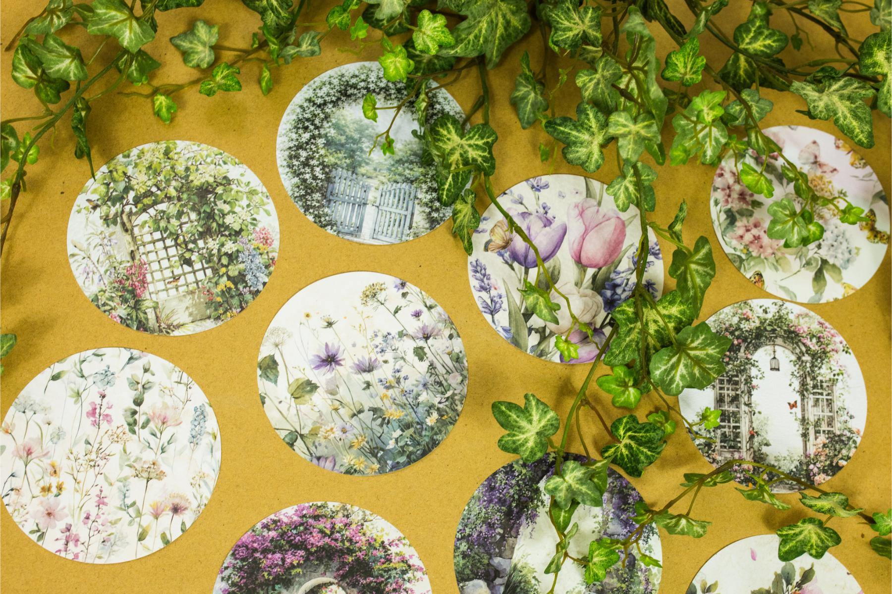 Botanical Garden Round Paper Set