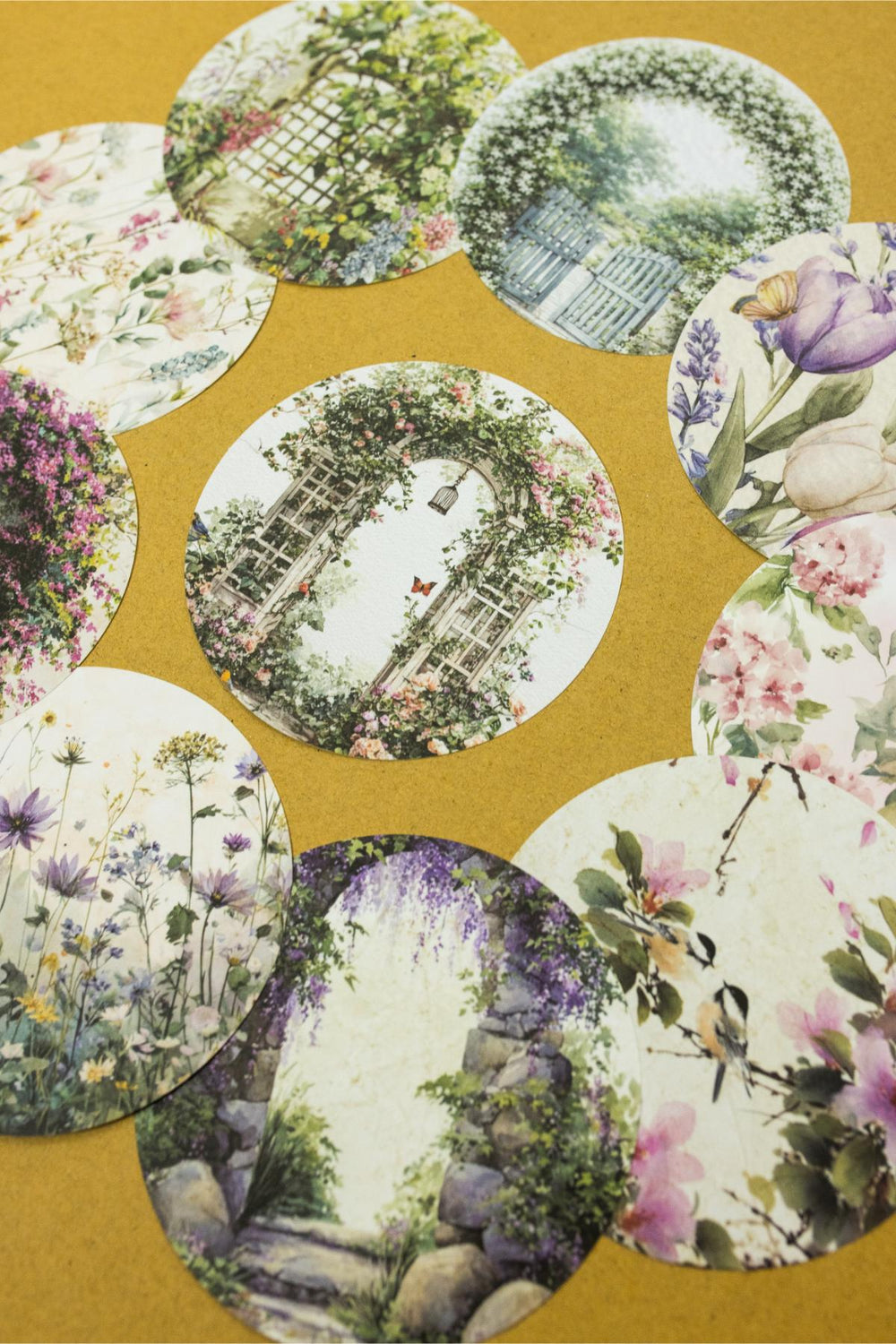 Botanical Garden Round Paper Set