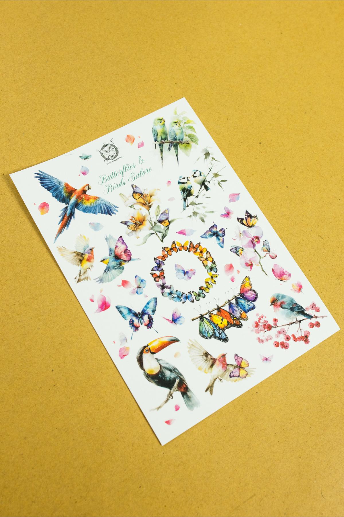 Birds & Butterflies Sticker Sheet