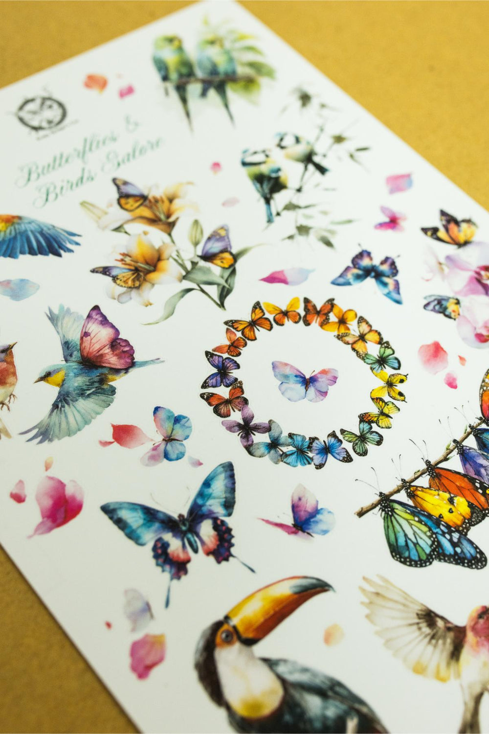 Birds & Butterflies Sticker Sheet