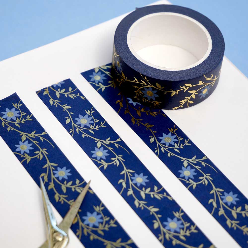 Botanica Washi Tape - Royal Blue - Pre-order - 2