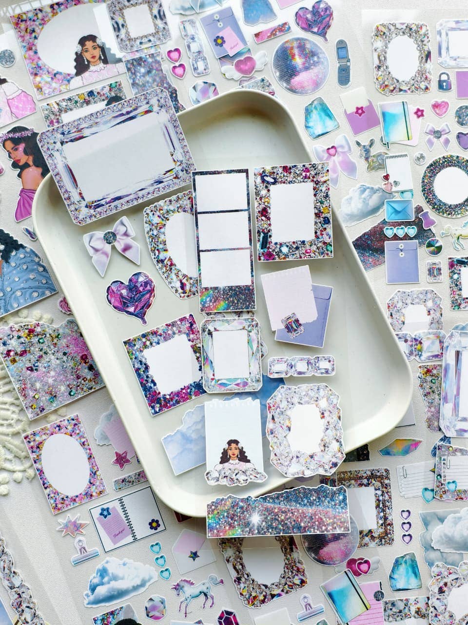 Crystal Haze - Ephemera Sticker Sheet Set