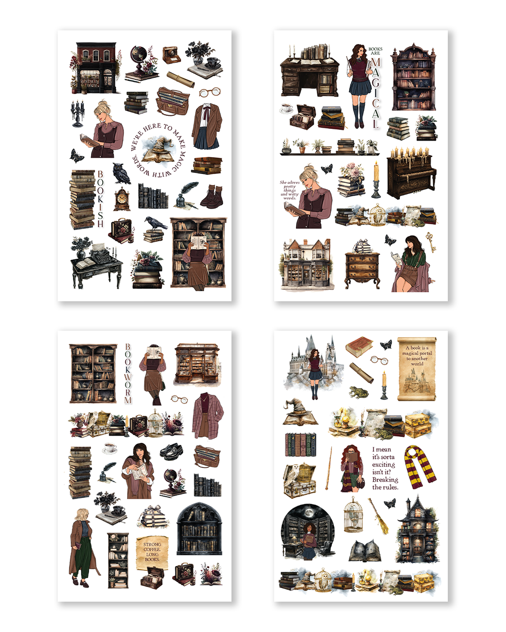 The Academia Collection Hobonichi Sticker Book