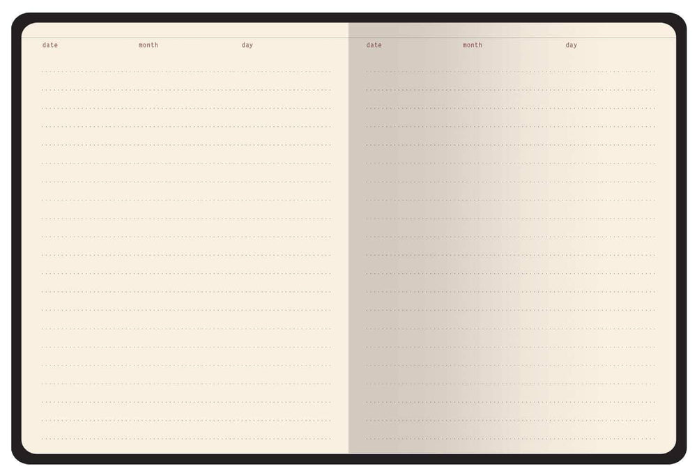 A6 Vegan Leather Hardcover Daily Planner - Soft Petals