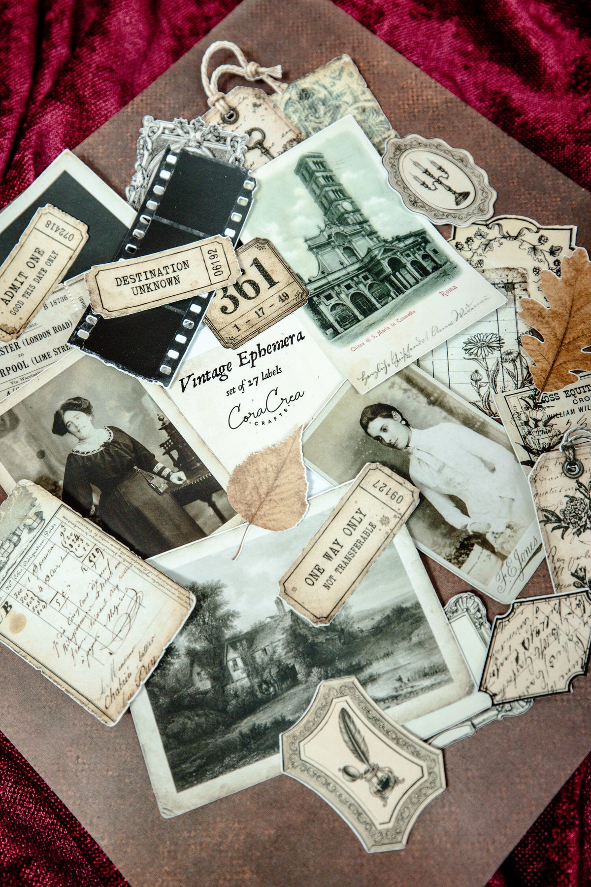 Vintage Ephemera Sticker Pack